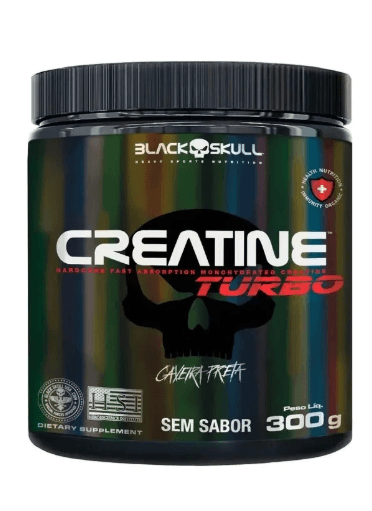 Suplemento em Pó Black Skull Creatine Turbo sem sabor 300g
