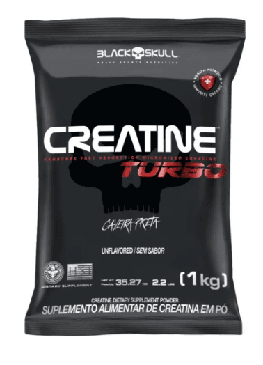 Creatina Turbo Refil 1kg Black Skull